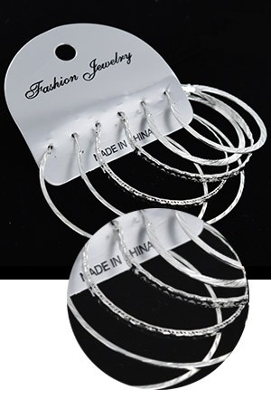 [#4965SIL] Fashion Jewelry Earring -dz