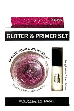 [Magic-#EYE1013FUC] Glitter & Primer -Fuchsia (0.04 oz)