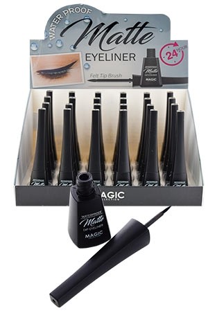 [ Magic -#EYE1028] Water Proof Matte Eyeliner [Ink Black] (24 pcs/ds)