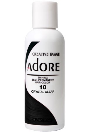 [Adore-box#1] Semi Permanent Hair Color (4 oz)- #10 Crystal Clear