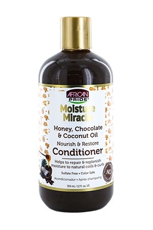 [African Pride-box#75] Moist Miracle Honey,Choco &Coconut Conditioner (12 oz)