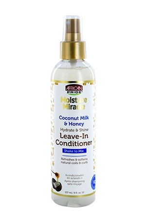 [African Pride-box#80] Moisture Miracle Coconut & Honey Leave-In Spray (8 oz)