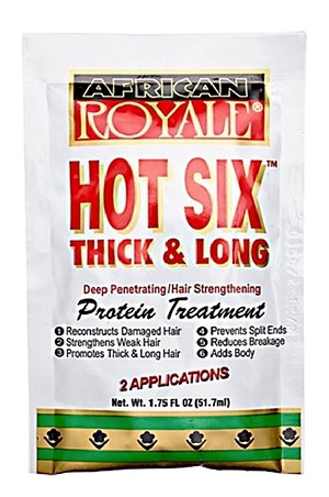 African Royale Hot Six Thick&Long Protein Treatment PK DISPLAY (1.75oz)	