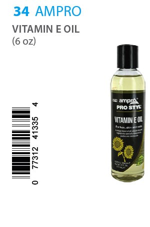 [Ampro-box#34] Pro Styl Hair & Skin Vit. E Oil (6oz)