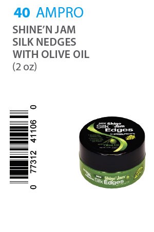 [Ampro-box#40] Shine'n Jam Silk Edges with Olive Oil (2oz)