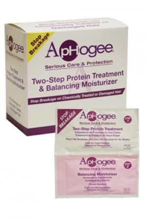 [ApHogee-box#7] Two-Step Protein Treatment & Balancing Moisturizer (12 twin packettes)
