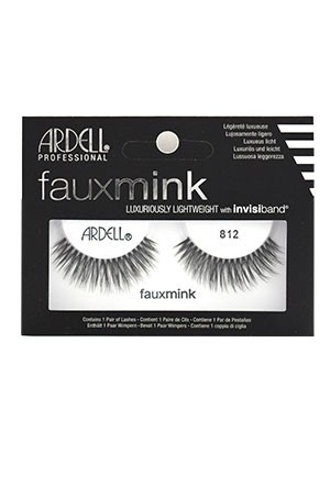 [Ardell] Fauxmink Eyelashes #812 (Black)