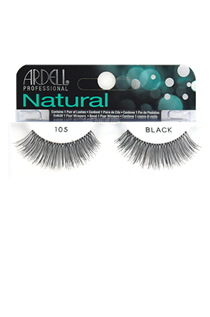 [Ardell] Natural Eyelashes #105 (Black) 