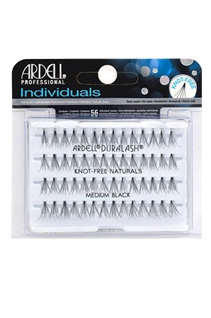 [Ardell] Eyelashes Individuals Knot Free Flares (Medium Black) 