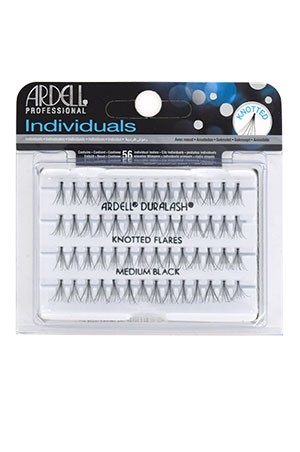 [Ardell] Eyelashes Individuals Knotted Flares (Medium Black)