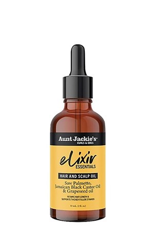[Aunt Jackie's-#55] Elixir Hair and Scalp Oil - Saw Palmetto (2 oz) 