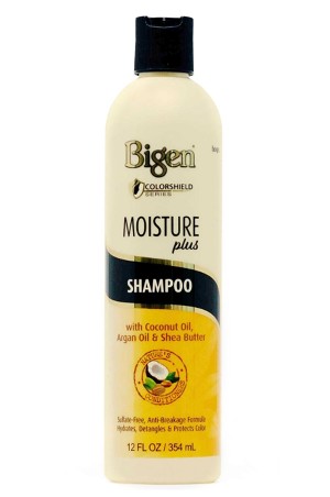 [Bigen-box#40] Color Shield Moisture Plus Shampoo - With Coconut Oil, Argan Oil and Shea Butter (12 oz)