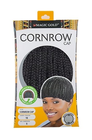 [Magic Gold] Cornrow Cap  -Baby Hair On Top #1B (S) - pc
