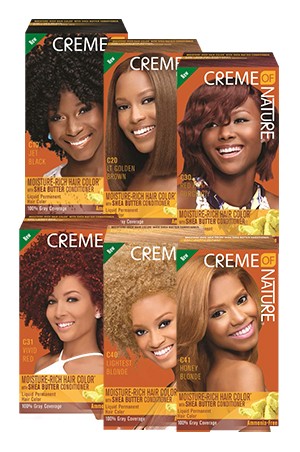 [Creme of Nature-box#82] Moisture-Rich Hair Color with Shea Butter Conditioner 