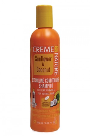 [Creme of Nature-box#25] Sunflower & Coconut Detangling Conditioning Shampoo - Regular (8.45oz)