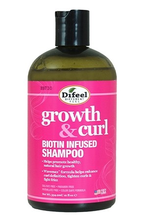 Difeel Growth&Curl Btiotin Shampoo(12oz)#164	