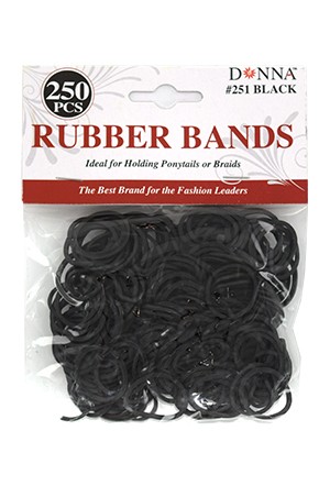 [Donna-#251] 300pc Rubber Band Black-dz