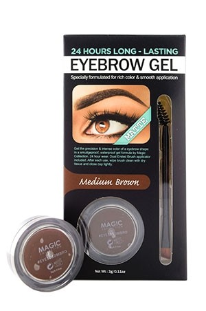 [Magic # EYE1010MBRO] Waterproof Eyebrow Gel [M Brown,12/ds] -pc