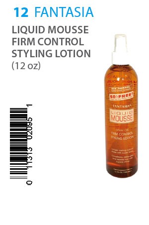 [Fantasia-box#12] Liquid Mousse Firm Control Styling Lotion (12 oz)