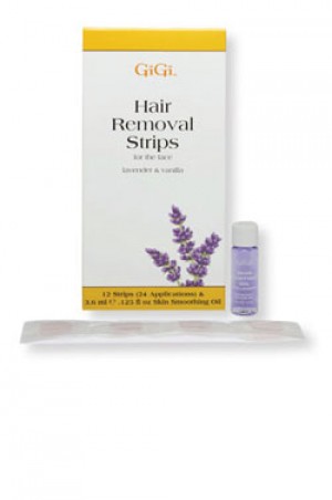 [GiGi-box#18] Lavender/Vanilla Hair Removal Strips for the Face (24App)