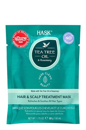 Hask Tea Tree Oil &Rosemary Treat mask  1.75oz -12pk/DP