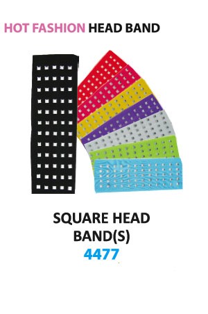 MGC Plain Head Band [Square] #4477 Asst -dz