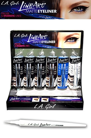 [L.A. Girl]  Line Art Matte Eyeliner (72 pcs, 4 kinds)