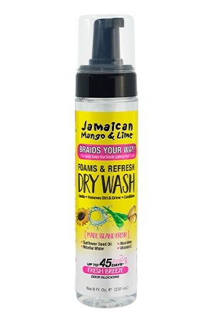 JAMAICAN MANGO&LIME Dry Wash Foams and Refresh(8oz)#90	