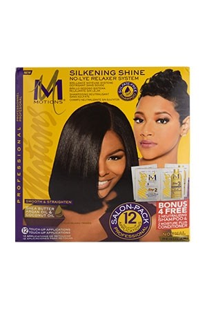 [Motions-box#74] Silkening Shine No-Lye Relaxer Kit (12 Touch-Up)-Regular