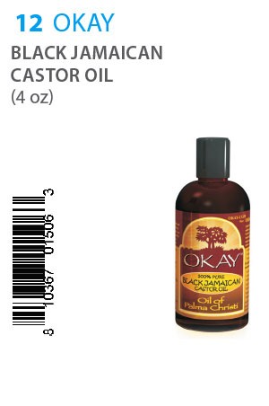 [Okay-box#12] Black Jamaican Castor Oil (4oz)