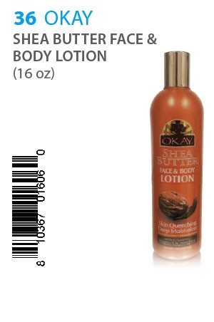[Okay-box#36] Shea Butter Face & Body Lotion(16oz)