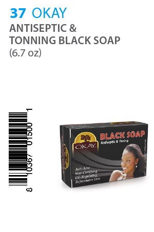 [Okay-box#37] Anti septic & Tonning Black Soap(6.7oz)