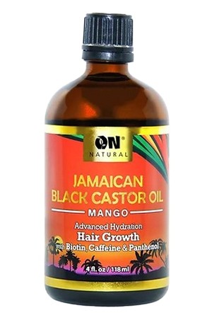  On Natural Jamaican Black Castor Oil Hair Growth-Mango (4 oz)
