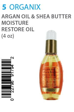 [Organix-box#5] Argan Oil & S/B Moisture Restore Oil (4 oz)