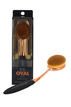 [Oval- #30024] Soft Makeup Brush Rose Gold - X.Large
