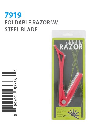 [#3763(#7919)] Foldable Razor w/ Steel Blade -pc