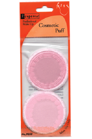 Response- Cosmetic Round Cotton Finish Fuff 2pc(#9050) -dz