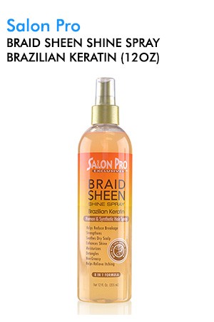 [Salon Pro-box#69] Braid Sheen Shine Spray Brazilian Keratin (12oz)