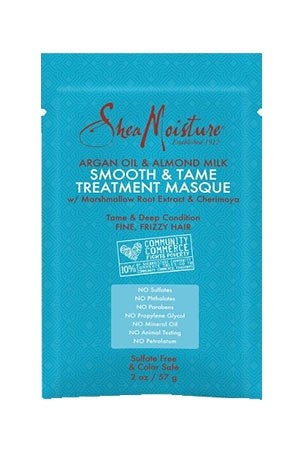 [Shea Moisture-box#107]  Argan Smooth & Tame Masque Pack [12/ds]-ds