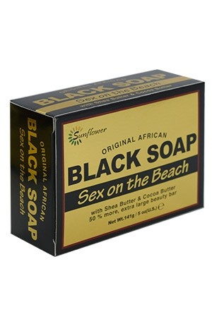 [Sunflower-box#54] Black Soap (5 oz) - Sex On The Beach 