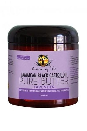[Sunny Isle Jamaican Black Castor Oil-box#44]  JBCO Pure Butter (8 oz) [Lavender]