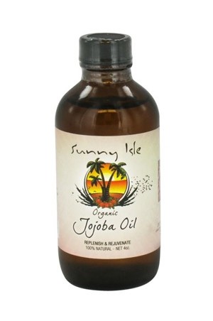 [Sunny Isle Jamaican Black Castor Oil-box#46] Organic Jojoba Oil (4 oz) 