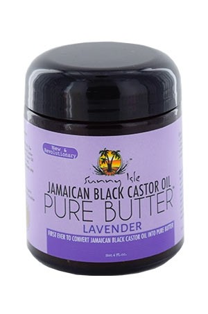 [Sunny Isle Jamaican Black Castor Oil-box#50]  Pure Butter [Lavender] (4oz)