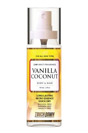Touch Down 2in1 Mist Fragrance- Vanilla Coconut(2oz)#73	