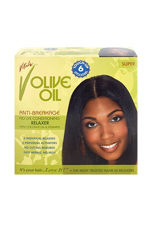 [Vitale-box#51] Vitale Olive Oil No Lye Relaxer kit [6 touchups]-Super