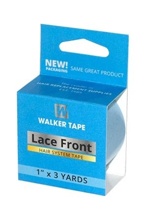 [Walker Tape-box#21] Lace Front Support Tape Blue Liner 1" X 3yds