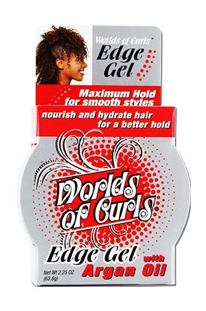 [Worlds Of Curls-box#15] Edge Gel w/Argan Oil (2.25 oz)
