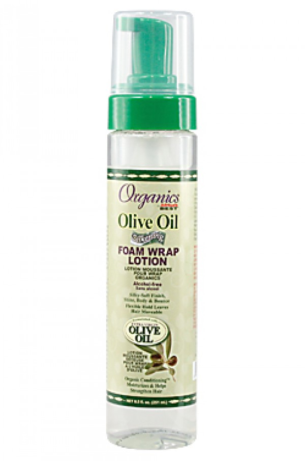 [Africa's Bestbox84] Organics Olive Oil Foam Wrap Lotion (8.5 oz)