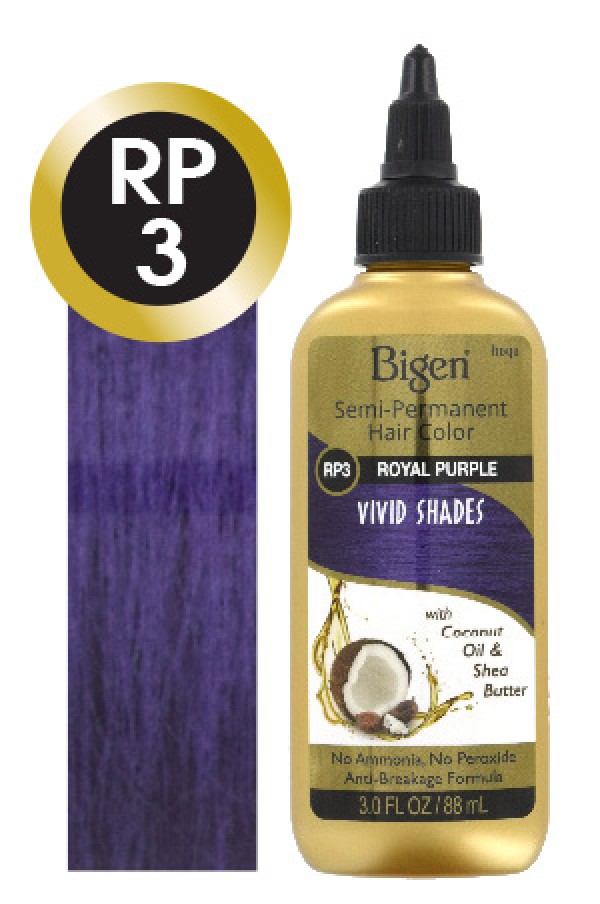 Bigen Box 24 Semi Permanent Color Vivid Shades Rp3 Royal Purple