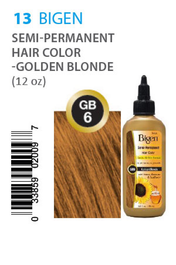 Bigen-box#13] Semi-Permanent Hair Color #GB6 Golden Blonde - Bigen - Hair  color - MAKE UP / MANICURE / HAIR COLOR